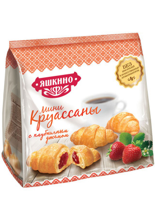 мини-Круассаны с клубничным джемом
