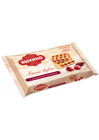 Вафли мягкие с вишневым джемом 80г